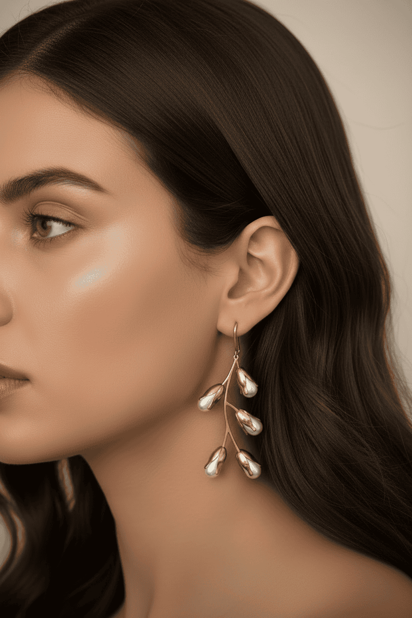 Pendientes 5 perlas