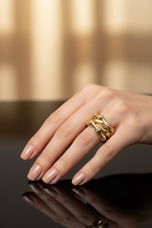 Anillo bambú