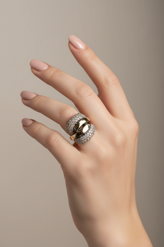 Anillo entrelazado op